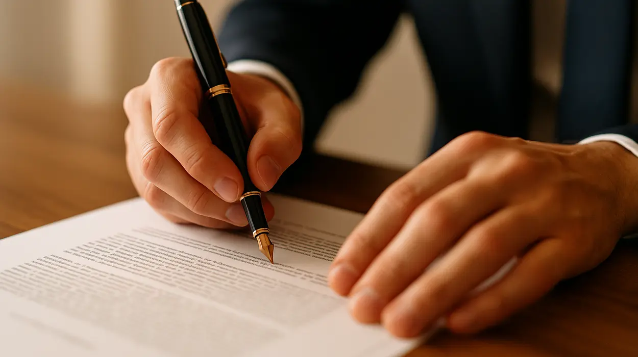 a lawyer using a pen to highlight a document from Houston Lemon Law Lawyer A in Houston, TX - Chevrolet Silverado Lemon Cases