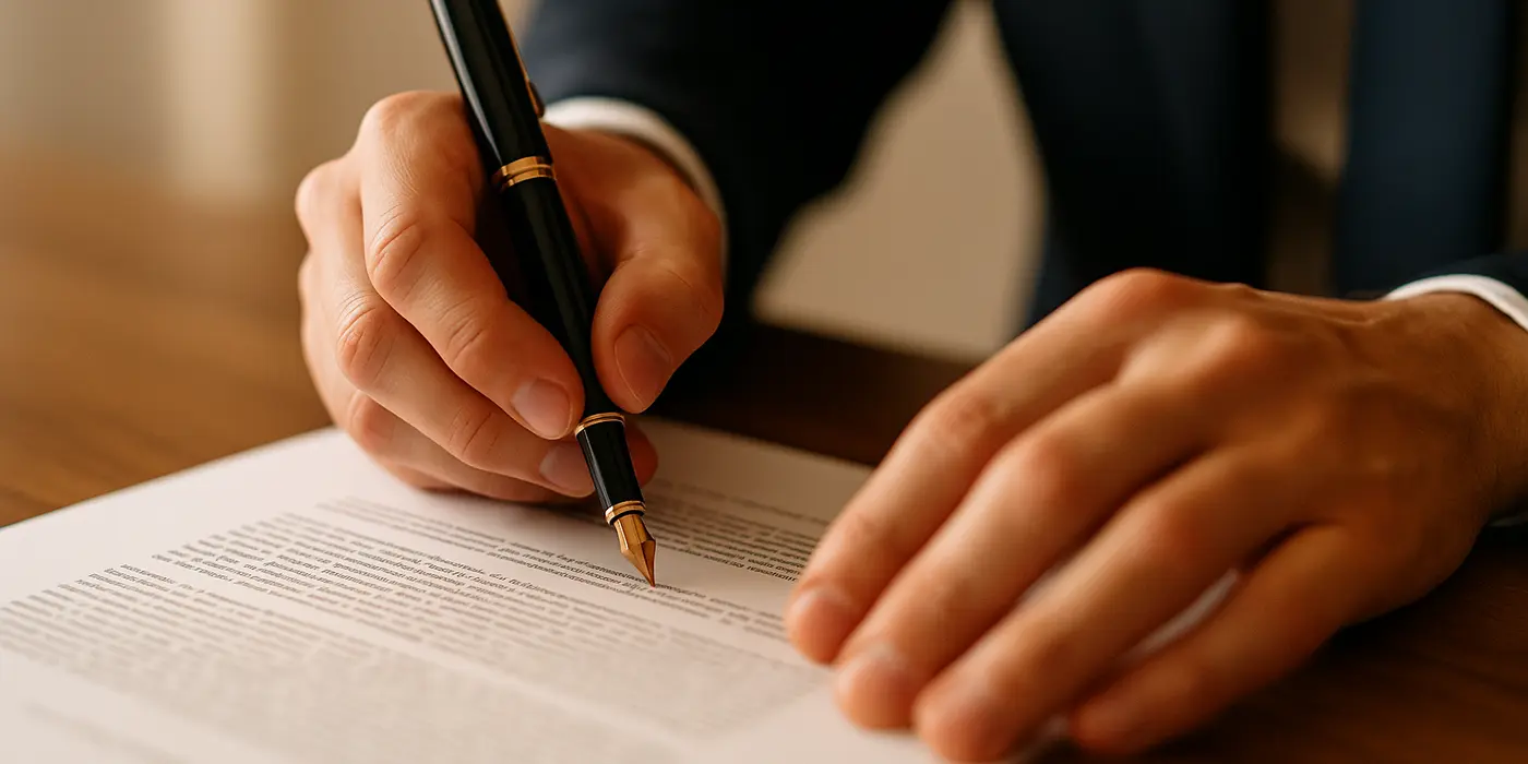 a lawyer using a pen to highlight a document from Houston Lemon Law Lawyer A in Houston, TX - Chevrolet Silverado Lemon Cases