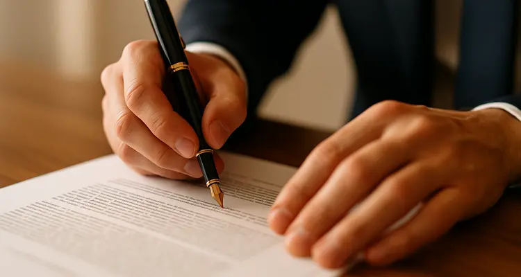 a lawyer using a pen to highlight a document from Houston Lemon Law Lawyer A in Houston, TX - Chevrolet Silverado Lemon Cases