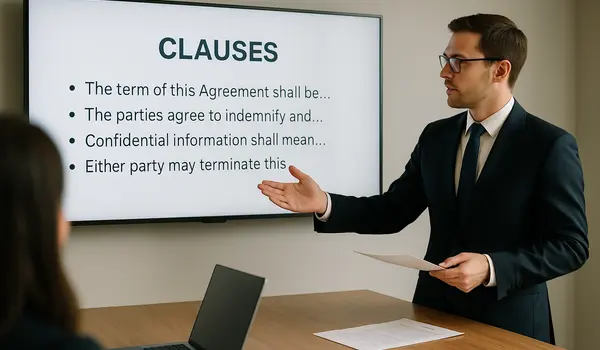 a lawyer using a tv screen to give a presentation from Houston Lemon Law Lawyer A in Houston, TX - GMC Lemon Vehicles