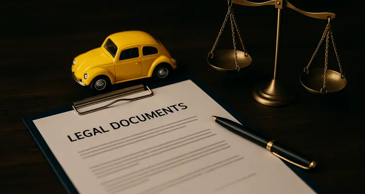 legal documents on top of a desk in a lemon law office from Houston Lemon Law Lawyer A in Sugar Land, TX - Sugar Land TX
