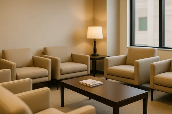 the waiting area of a law firm from Houston Lemon Law Lawyer A in The Woodlands, TX - The Woodlands TX